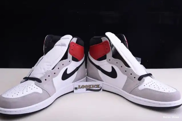 Bmlin Grey Jordan 1 OG Light Smoke High 555088-126 Air 0523